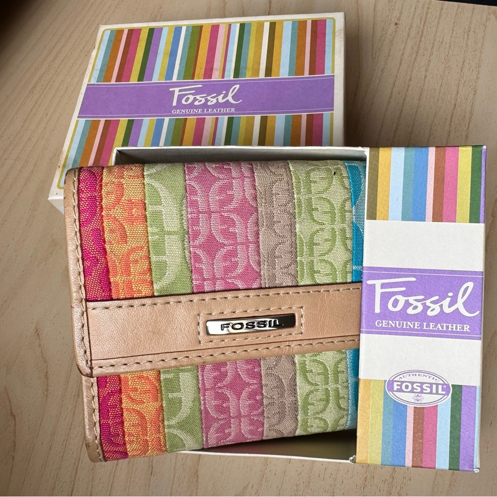 Fossil Multicolor Genuine Leather Wallet
